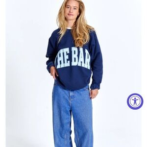 SOLD OUT the Bar Navy/baby blue Sweatshirt